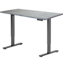 Стол с регулировкой высоты ErgoSmart Electric Desk Prime 1200х650х25 мм бетон чикаго светло-серый/черный