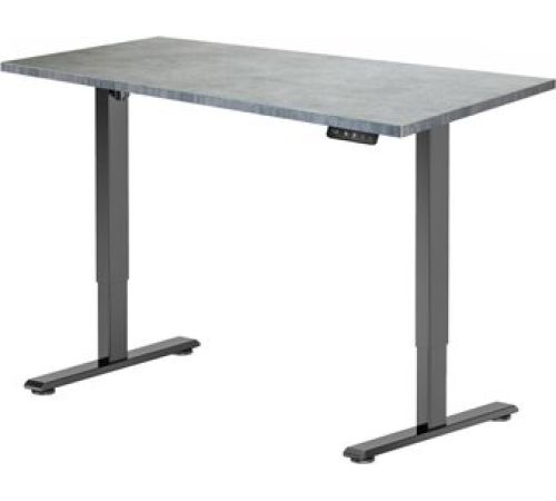 Стол с регулировкой высоты ErgoSmart Electric Desk Prime 1200х650х25 мм бетон чикаго светло-серый/черный