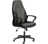 Офисное кресло TetChair Inter 24 кожзам/ткань черный/серый, 36-6/207/TW-12/TW-11