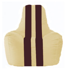 Кресло-мешок Flagman Спортинг С1.1-150 бежевый/бордовый