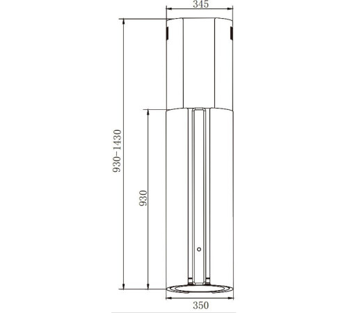 Кухонная вытяжка Weissgauff Sun 1400 Island BLDC White