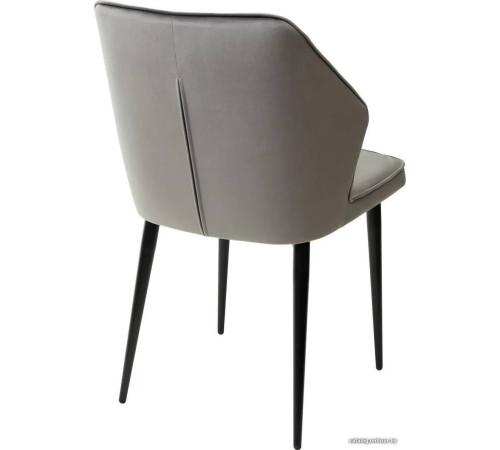 Стул M-City Seattle-V 461MC03826 светло-серый 26 велюр/черный