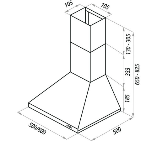 Кухонная вытяжка MAUNFELD Aire 50 белый