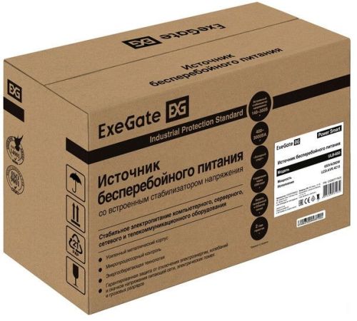 Источник бесперебойного питания ExeGate Power Smart ULB-650.LCD.AVR.4C13 EX292771RUS