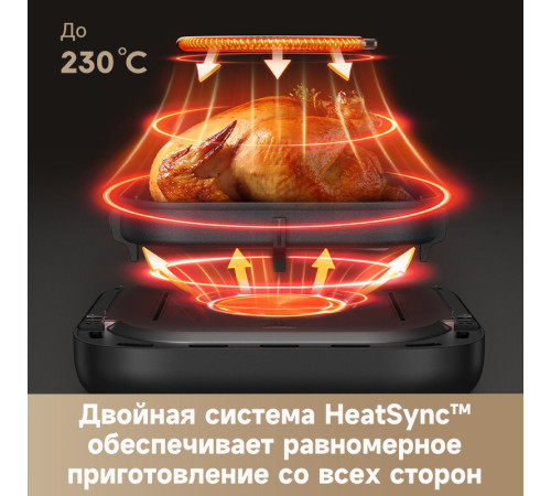 Аэрогриль аэрофритюрница Trouver Air Fryer FD10 Pro VFF12A черный