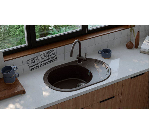 Кухонная мойка Ulgran U-610 344 ультра-черный