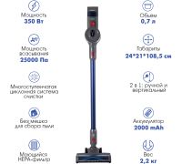 Пылесос Endever SkyClean VC-304 темно-синий/серый