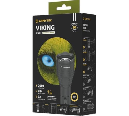 Фонарь Armytek Viking Pro Magnet USB теплый свет