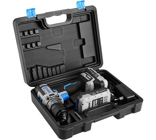 Дрель-шуруповерт Deko ZKCD20V One+ 084-1003 с 2-мя АКБ, кейс