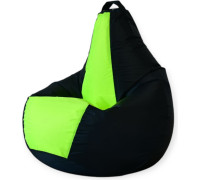 Кресло-мешок Mio Tesoro Груша Kombo XXL GF-130x85-CHN черный/неон