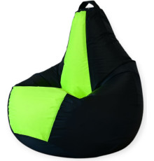 Кресло-мешок Mio Tesoro Груша Kombo XXL GF-130x85-CHN черный/неон