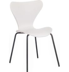 Стул TetChair Jacobsen пластик/металл белый 018/черный