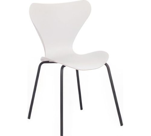 Стул TetChair Jacobsen пластик/металл белый 018/черный