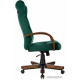 Офисное кресло Бюрократ T-9928WALNUT Fabric зеленый Italia Green/дерево