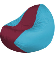 Кресло-мешок Flagman Classic К2.1-51 голубый/бордовый