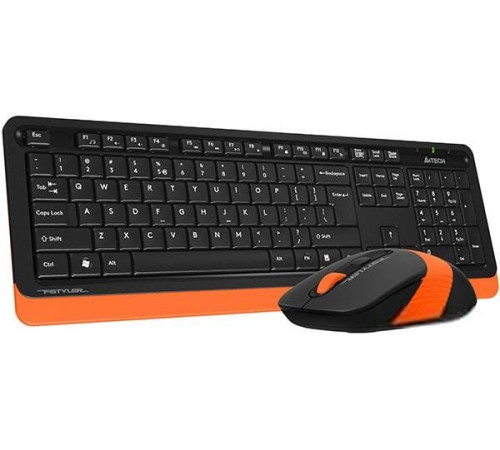 Клавиатура + мышь A4Tech Fstyler FG1010 черный/оранжевый