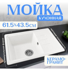 Кухонная мойка Saniteco Rosa белый