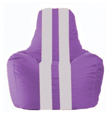 Кресло-мешок Flagman Спортинг С1.1-113 сиреневый/белый