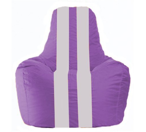 Кресло-мешок Flagman Спортинг С1.1-113 сиреневый/белый