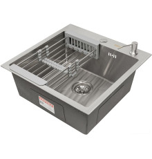 Кухонная мойка ARFEKA ECO AR мойка 500*500, коландер, дозатор SATIN