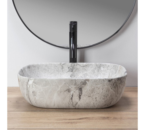 Умывальник Rea Livia камень матовый