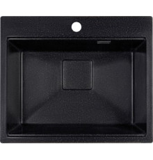 Кухонная мойка Marblan Comfort 60 черный, с сифоном