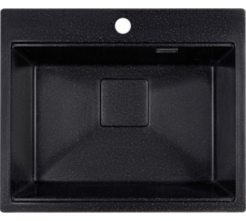 Кухонная мойка Marblan Comfort 60 черный, с сифоном