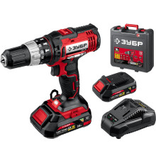 Дрель-шуруповерт Зубр Мастер ДШУ-185-22 с 2-мя АКБ, кейс