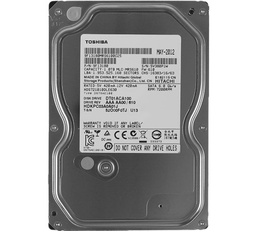Жесткий диск  Toshiba DT01ACA 1TB DT01ACA100