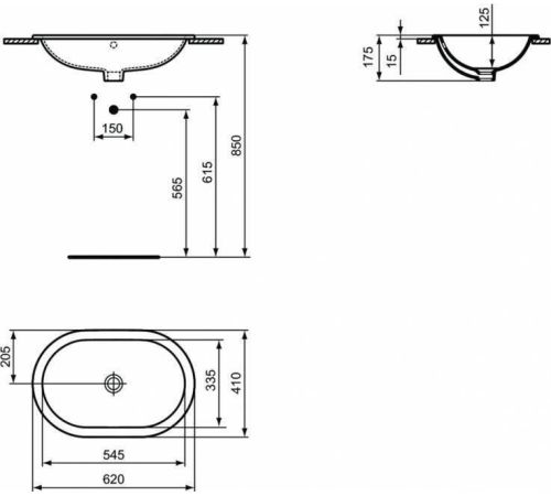 Умывальник Ideal Standard Connect E504901