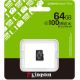 Карта памяти Kingston Canvas Select Plus microSDXC 64GB SDCS3/64GBSP