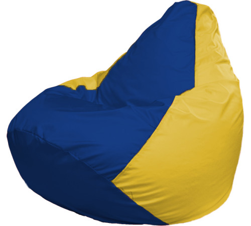 Кресло-мешок Flagman Груша Г2.1-128 синий/жёлтый