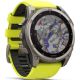 Умные часы Garmin Fenix 8 Solar, Sapphire 51мм титановый, желтый силиконовый ремешок