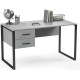 Стол Soma Slava 135x66 серый/черный