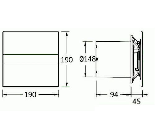 Осевой вентилятор CATA E-150 G