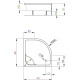 Душевой поддон Radaway Indos A 90x90 [SIA9090-01]