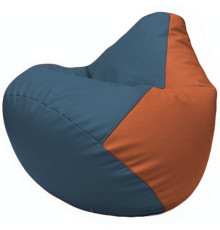 Кресло-мешок Flagman Груша Г2.3-0323 синий/оранжевый