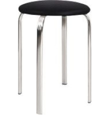 Табурет Белс Пенто Chrome V 450885/V4 кожзам, черный
