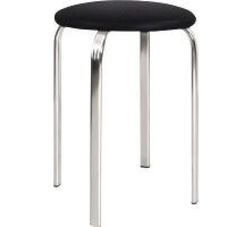 Табурет Белс Пенто Chrome V 450885/V4 кожзам, черный