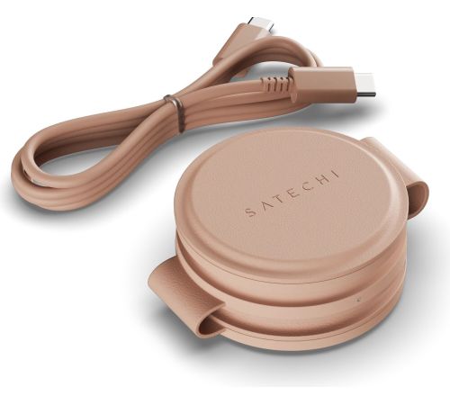 Беспроводное зарядное Satechi OntheGo 3-in-1 Charger ST-QTG31R розовый