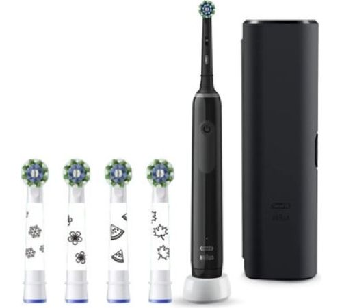 Электрическая зубная щетка Oral-B PRO Series 3 3500 D505.513.3X + насадка Cr Action EB50BRX 4 шт черный