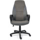 Офисное кресло TetChair Inter искусственная кожа, флок, ткань, серый/металлик