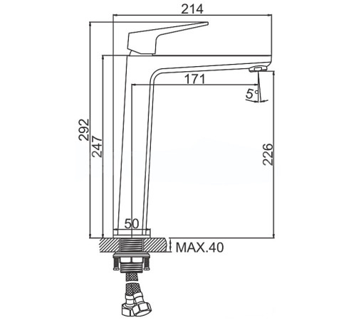 Смеситель Ledeme L1181B