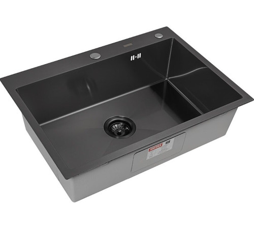 Кухонная мойка ARFEKA ECO AR 700*500 BLACK PVD NANO