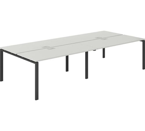 Офисный стол Norden 320х143.8х75 SG.256.SH.63.AN антрацит/серый бархат