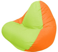 Кресло-мешок Flagman Relax Г4.1-013 оранжевый/салатовый