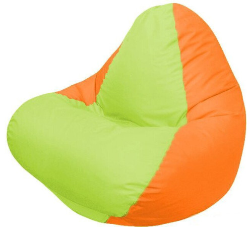 Кресло-мешок Flagman Relax Г4.1-013 оранжевый/салатовый