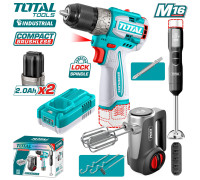 Total TCKLI1638 шуруповерт, блендер, миксер, 2 АКБ