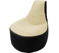 Кресло-мешок Flagman Трон Т1.3-10 белый/черный