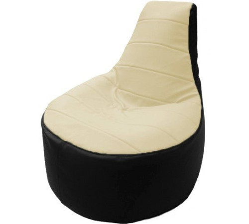 Кресло-мешок Flagman Трон Т1.3-10 белый/черный